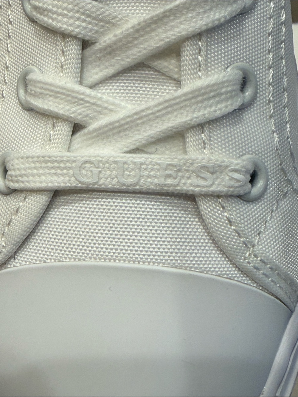 Guess Women's Joezi Low-Top Flatform Sneaker Color White - Picture 9 of 11
